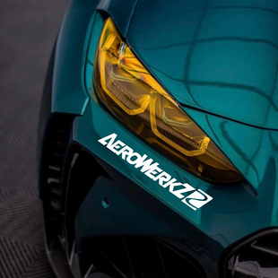 Aerowerkz英文装 车身车尾划痕遮挡汽车贴纸 饰灯眉车贴前铲改装