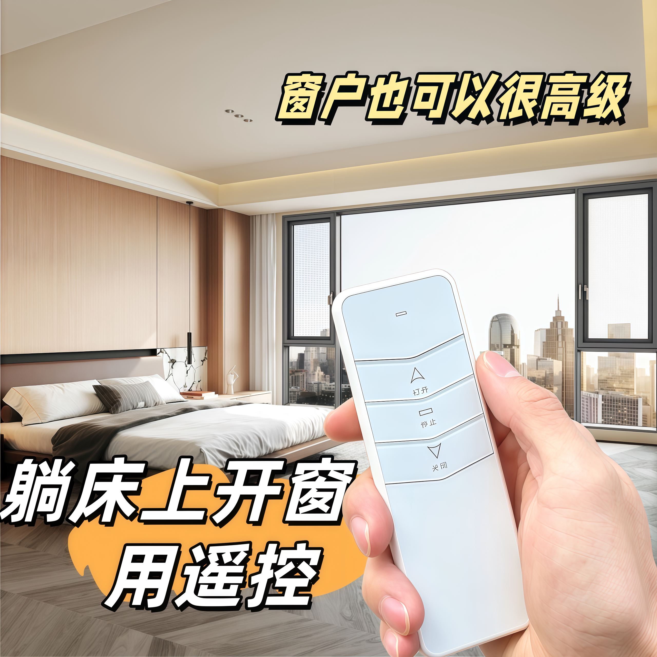 定制成品隐藏式电动系统门窗