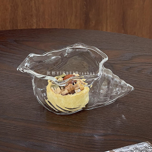 特色杯子果汁杯饮料杯 ins风海螺鸡尾酒杯创意玻璃杯小众设计个性