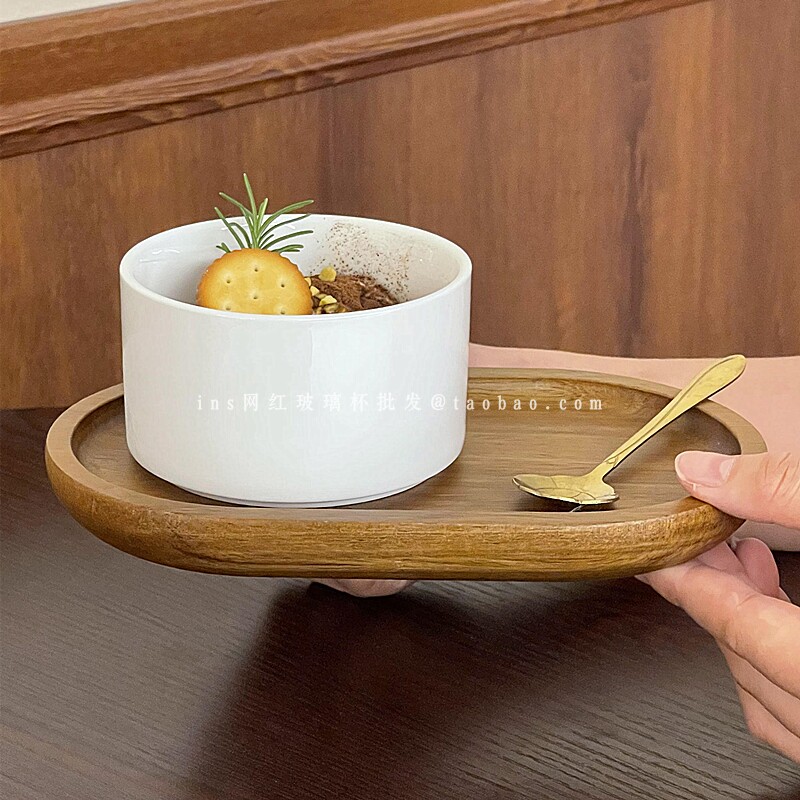ins陶瓷纯色水果酸奶碗