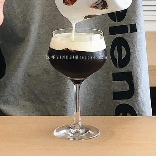玻璃特调圆口ins风无铅鸡尾酒杯