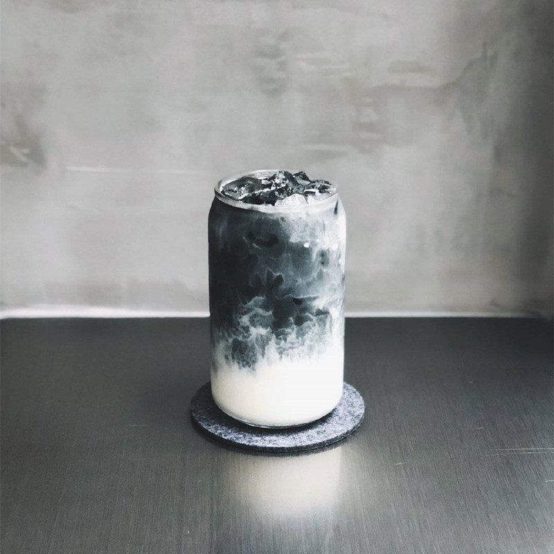 ins风易拉罐气泡高颜值咖啡杯