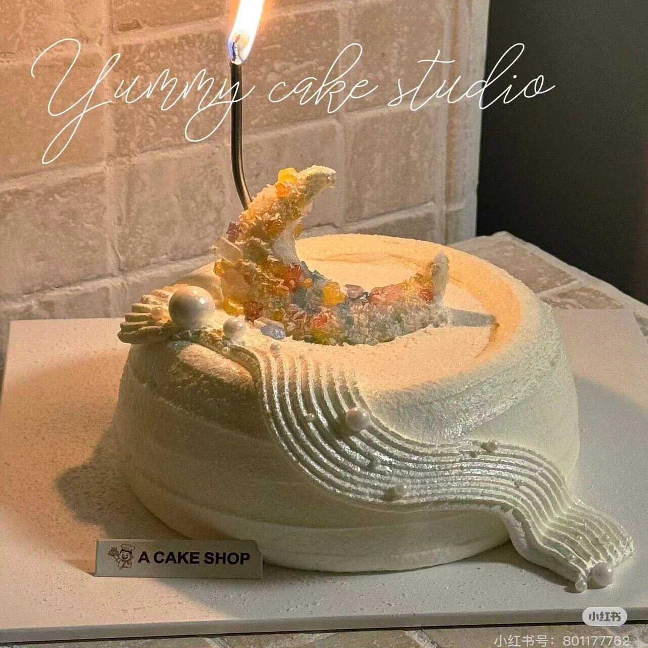 网红ins风月亮生日蛋糕装饰摆件月亮糖果儿童蛋糕装饰品插件配件