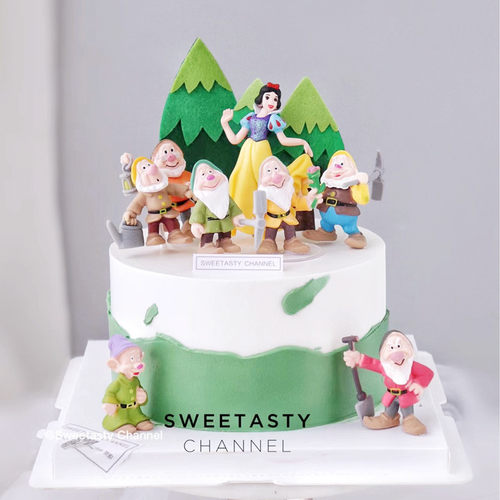 白雪公主和七个小矮人蛋糕装饰