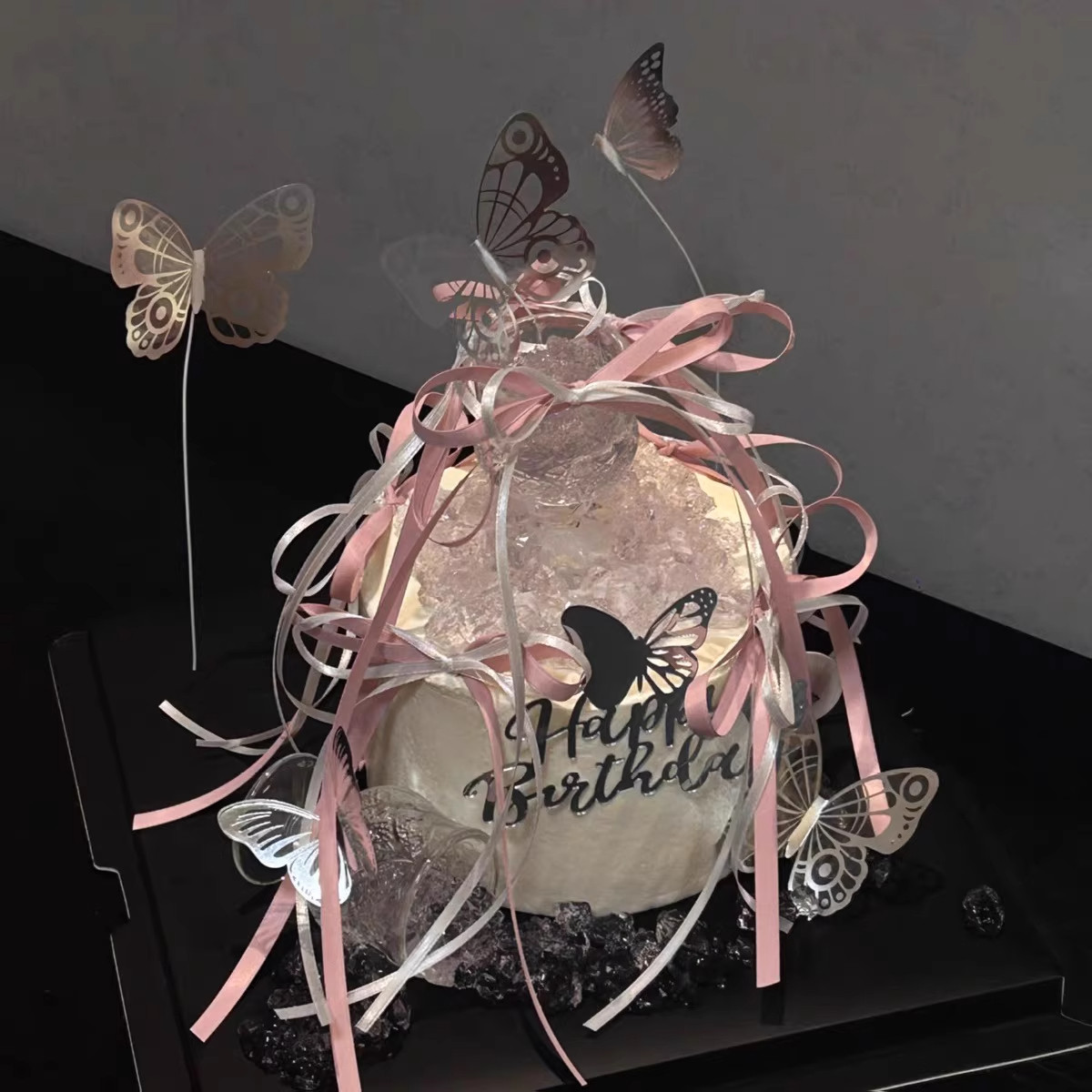 网红蝴蝶蛋糕装饰品插件唯美高级感女神仙女公主生日蝴蝶结装扮w,节庆用品/礼品,节日装扮用品,淘宝优惠券,粉丝福利购,淘宝优惠卷