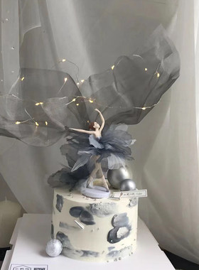 网红生日蛋糕网红芭蕾女孩生日