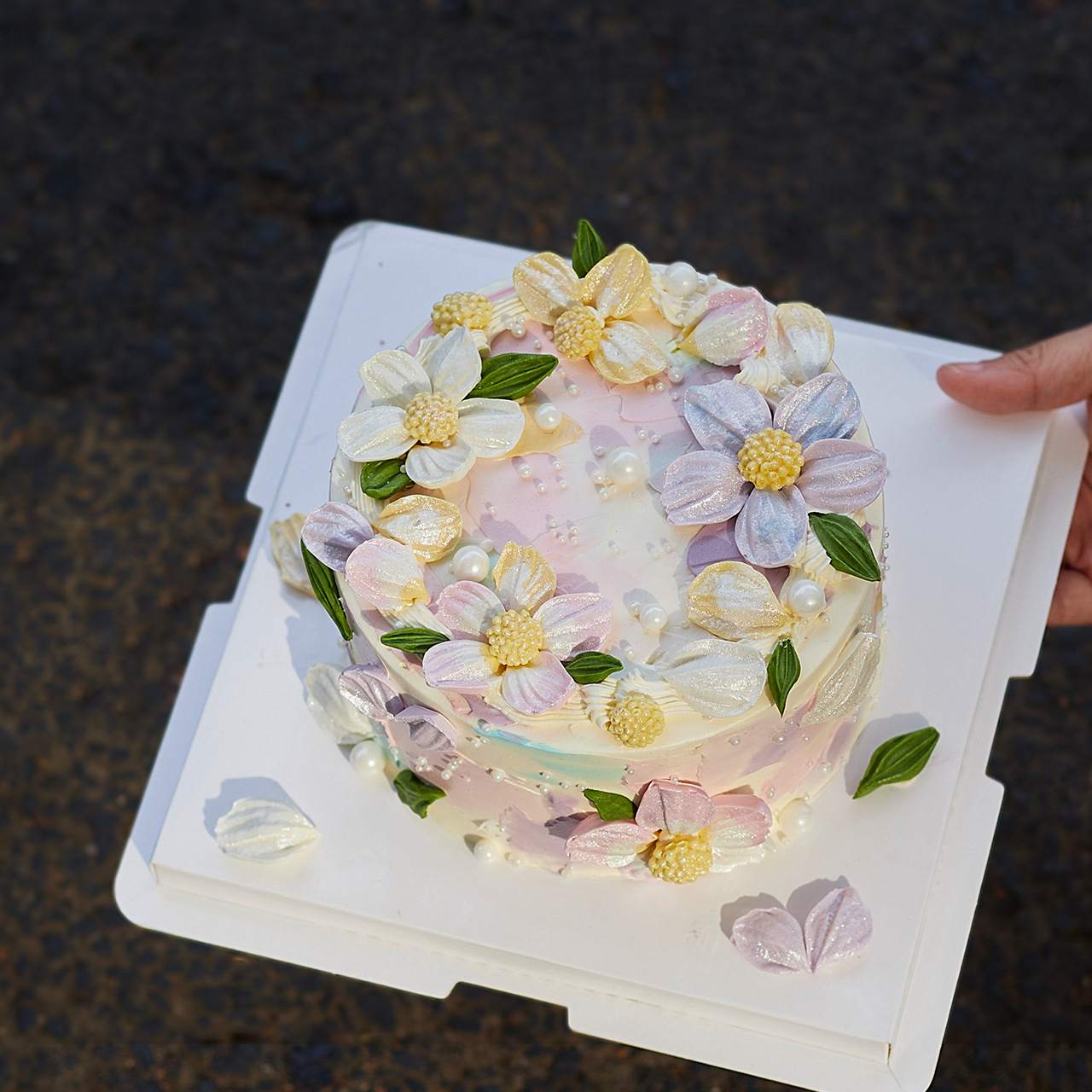 网红母亲节刮刀花格桑花巧克力翻糖硅胶模具花朵抹刀花瓣蛋糕装饰