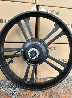super73电动雪地车轮毂电机一体式48V功率750W轮毂20寸霍尔信号