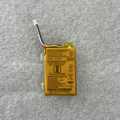 适用于582535锂电池行车记录仪电池3.7V行车记录仪内置通用电池
