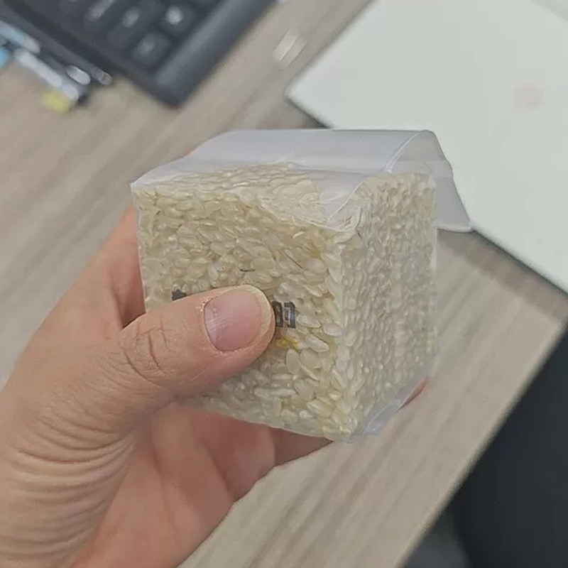 100克150克200克大米砖模具正方形米砖袋喜米大米样品礼物赠定制