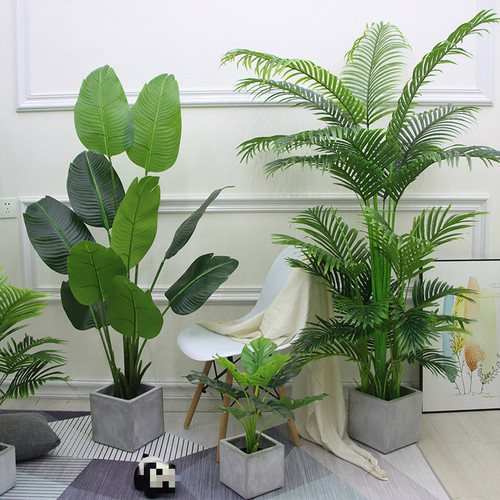 北欧旅人蕉仿真植物盆栽绿植室内装饰假花摆件假树客厅大型仿真树