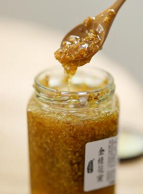 老饶家 金桂花蜜 配料仅蜂蜜干桂花黄色桂花酱无盐基本无杂质230g