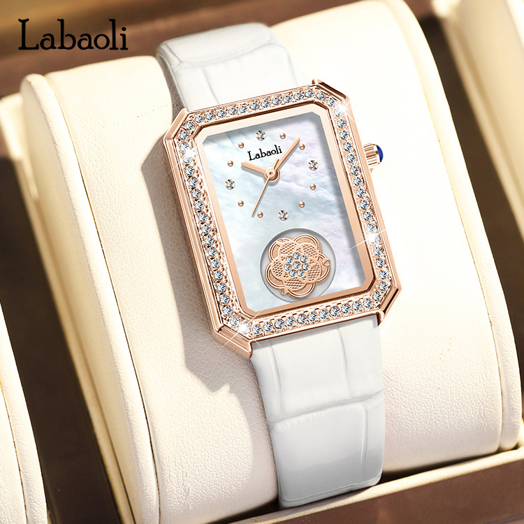 拉宝丽女手表时尚轻奢个性方形石英表直播爆款防水腕表女手表