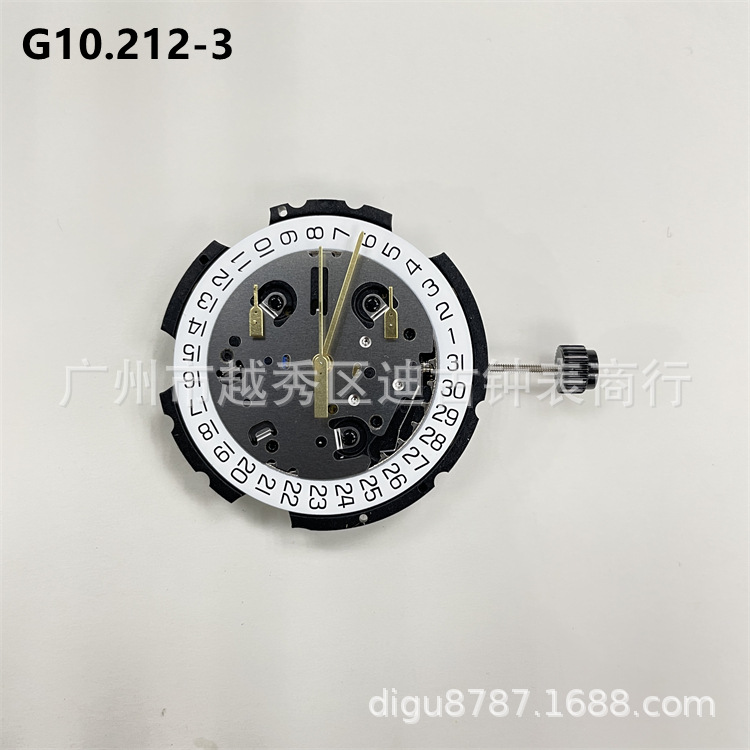 手表机芯配件 全新原装瑞士ETA石英机芯 单历 G10.212 多针机芯