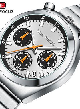 MINIFOCUS品牌女表  时尚小怪兽女表多功能熊猫表钢带女手表