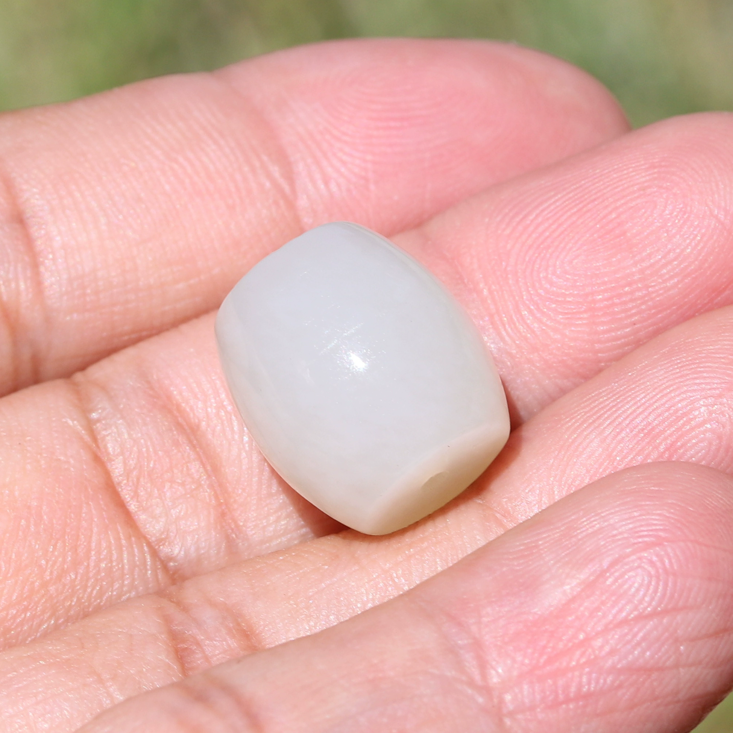 新疆和田玉籽料高脂粉白玉手链