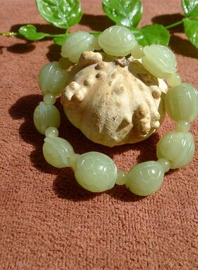 手链玉石金钱龟和田玉黄玉手串