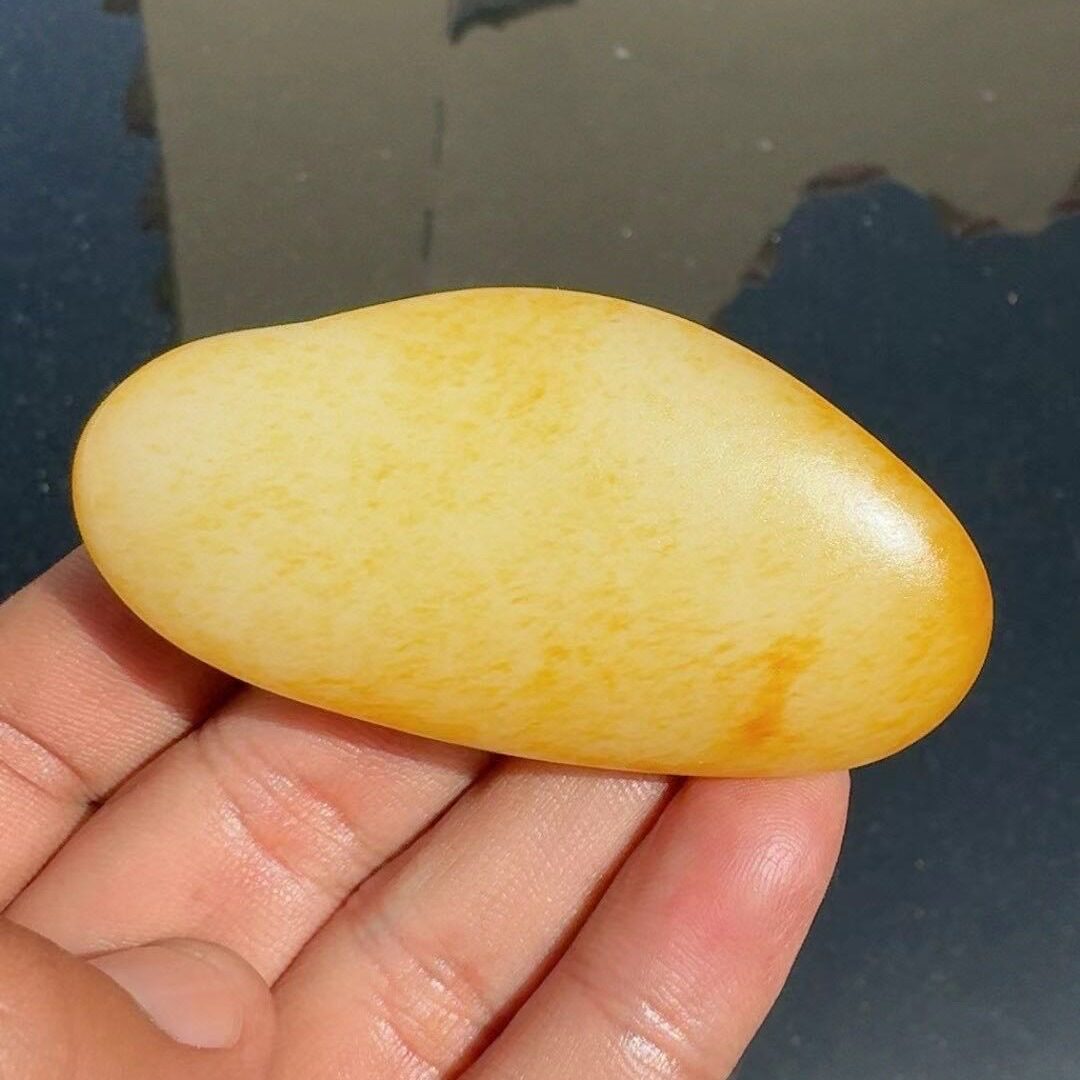 正宗新疆和田玉籽料洒金皮羊脂白玉原石玩料挂件把件一级白收藏级