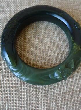 新疆和田玉籽料青年年有余手镯