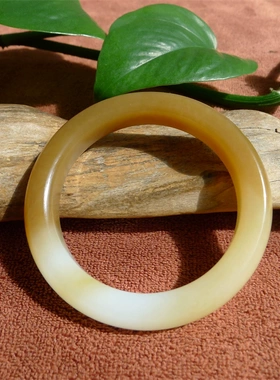 新疆和田玉老坑糖羊脂白玉手镯