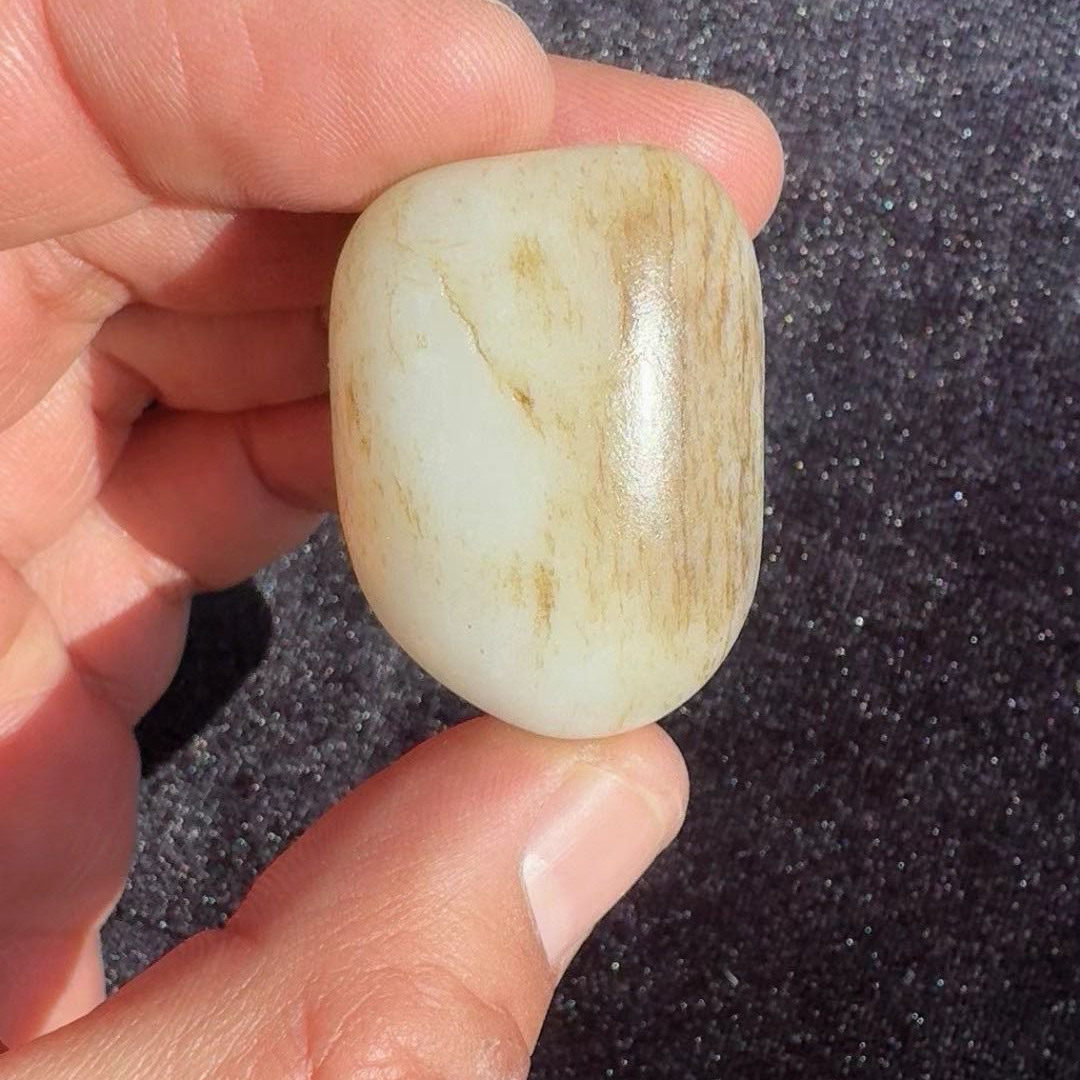 正宗新疆和田玉籽料秋梨皮羊脂白玉原石玩料挂件吊坠收藏级玉料