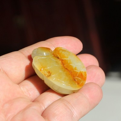 洒金皮男女款福寿新疆和田玉籽料