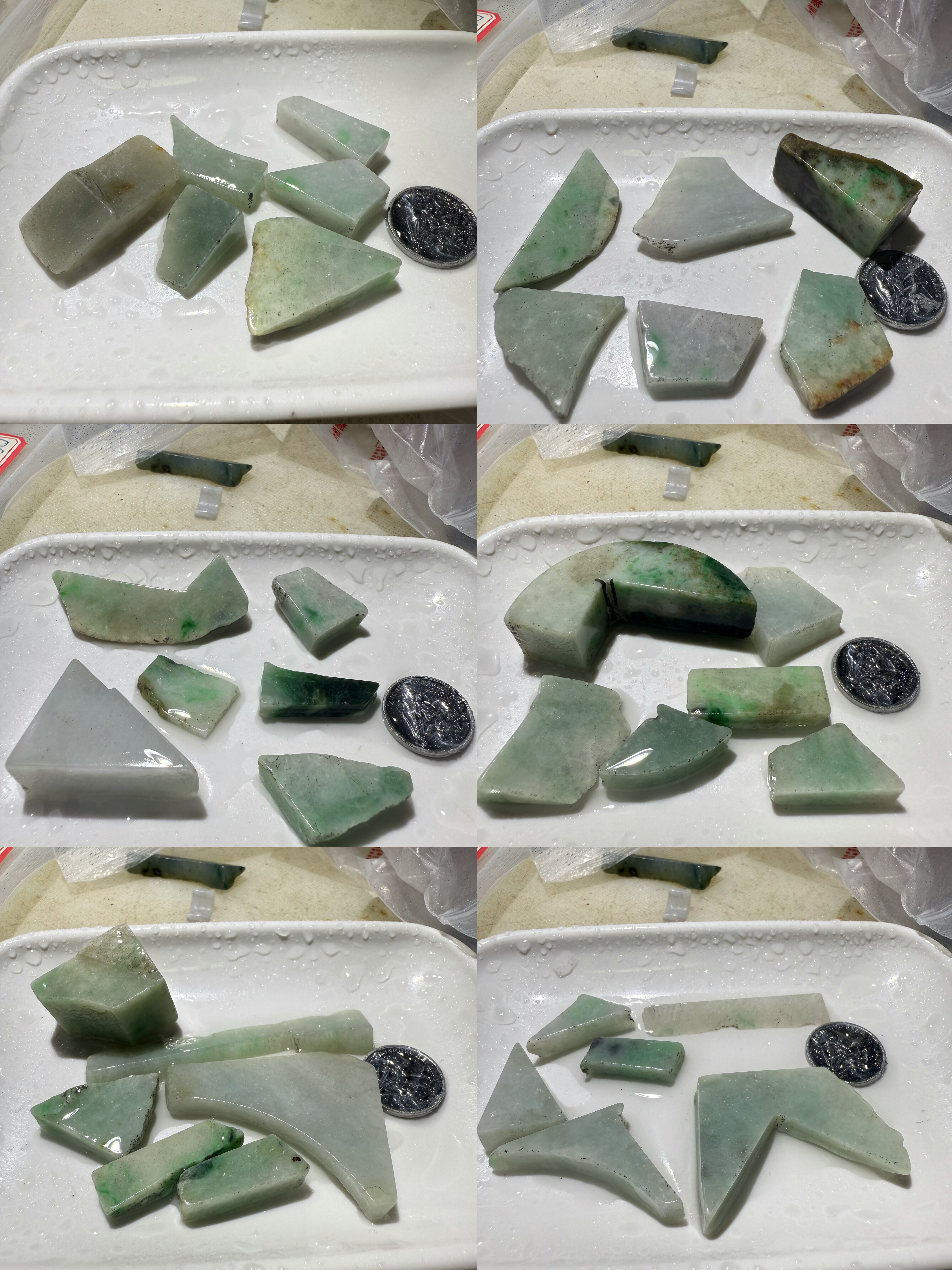 E31-37带色一份一盘天然缅缅甸翡翠