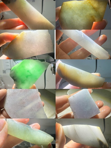 C1800-1810一图一个天然缅甸翡翠A货边角料保真保A假一罚三详情有