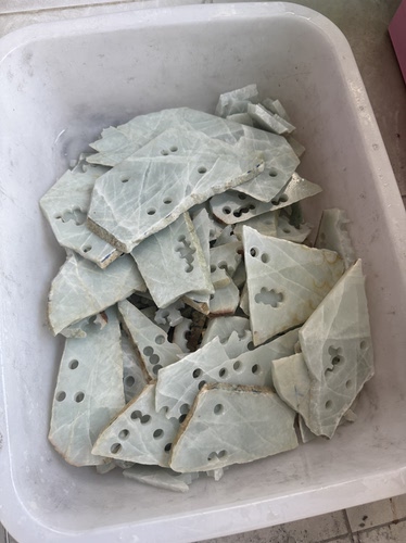 Q26糯冰天空蓝11斤天然缅甸翡翠边角保真保A假一罚三很裂介意勿拍