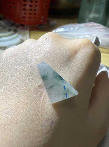 C452冰飘花天然缅甸翡翠边角料保真保A假一罚三详情有尺寸