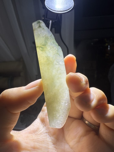 C596天然冰黄缅甸翡翠边角料保真保A假一罚三详情有尺寸