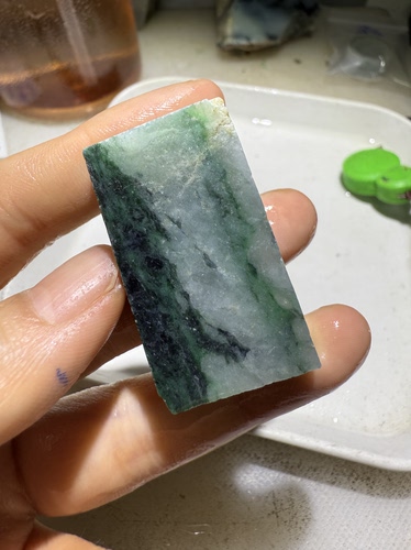 C1163带色带天然缅甸翡翠保真保A假一罚三详情有尺寸