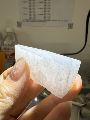 C1837白月光天然缅甸翡翠A货边角料保真保A假一罚三详情有尺寸