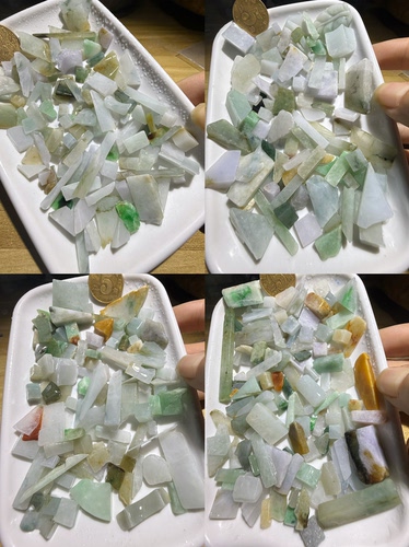 E360-377种水碎料一图一盘天然缅甸翡翠边角料保真保A假一罚三