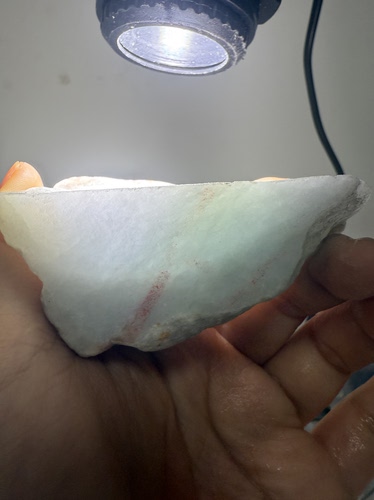 F45淡春彩坨子料天然缅甸翡翠边角料保真保A假一罚三详情有尺寸