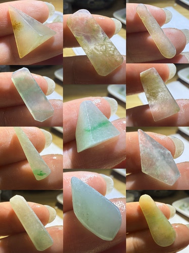 C1993-2005随形小料一图一个天然缅甸翡翠边角料保真保A假一罚三