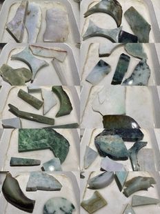 1555一图一盘天然缅甸翡翠边角料练手雕刻保真保A假一罚三 O1536