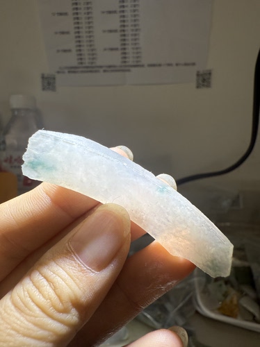 C1855糯冰飘花天然缅甸翡翠A货边角料保真保A假一罚三详情有尺寸