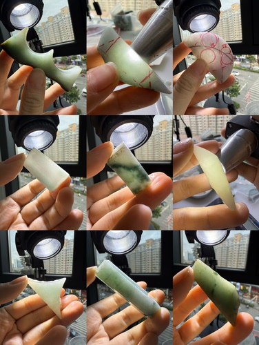 O710-729一图一个天然缅甸翡翠A货边角料保真保A假一罚三看好尺寸