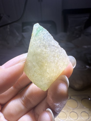C2063糯冰天然黄加绿天然缅甸翡翠边角料保真保A假一罚三详情有尺