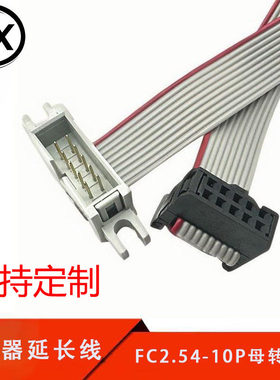 变频器面板延长线PLC扩展模块连接线数据通讯线十针十孔一公一母
