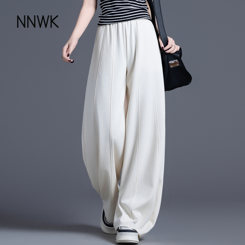 高级感天丝亚麻休闲裤垂感香蕉裤