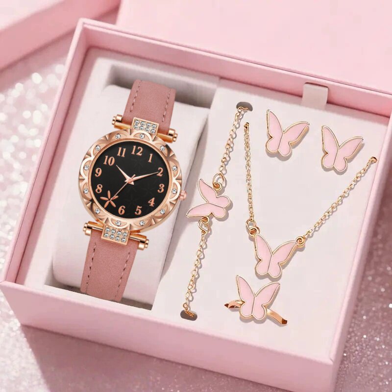 30到40岁女士蝴蝶首饰套装小众个性简约ins饰品圣诞节送女生礼物