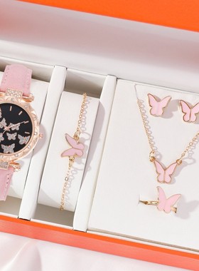 春节送妈妈礼盒装蝴蝶项链气质时尚女朋友情人节礼物不掉色锁骨链