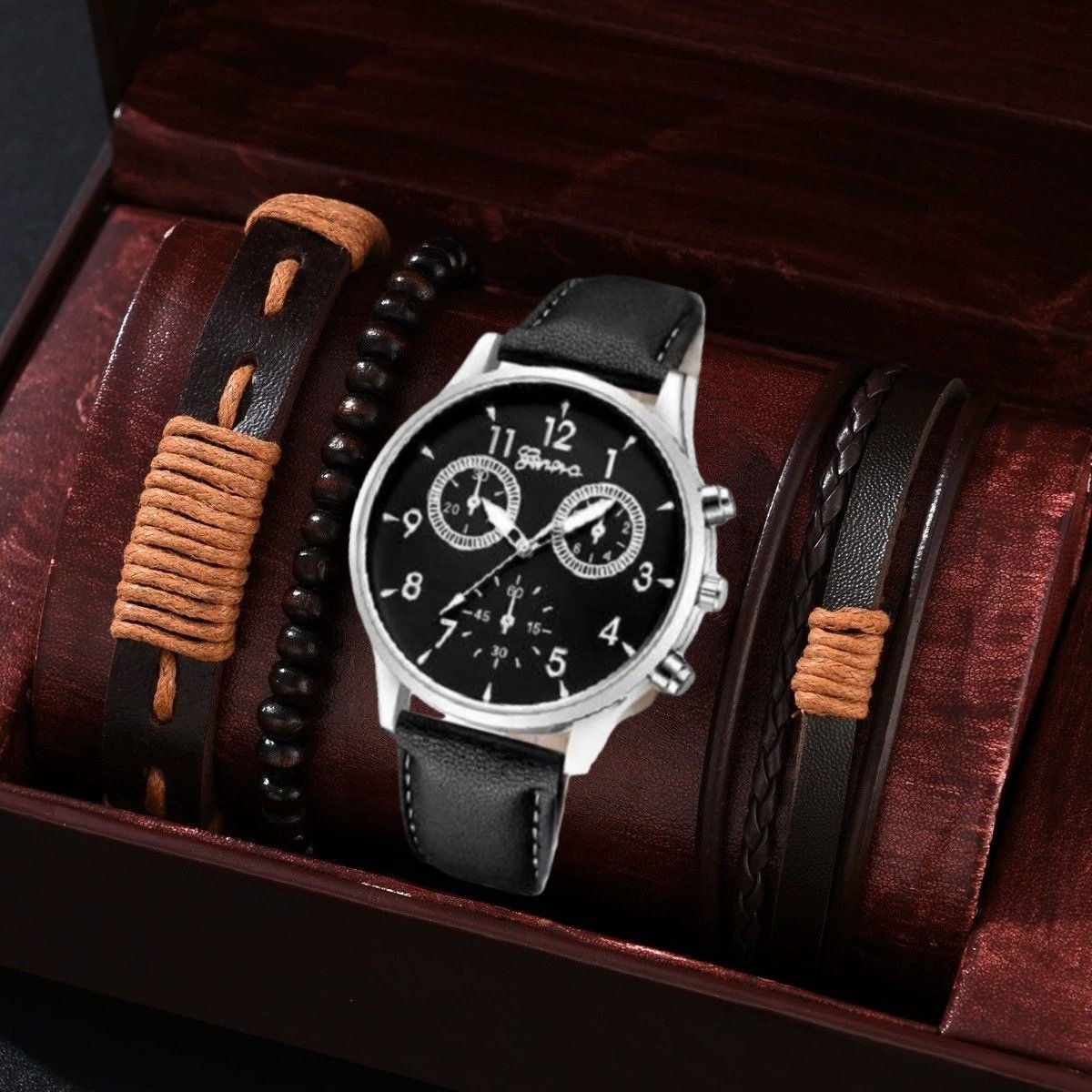 手工编织手绳三件套礼盒装