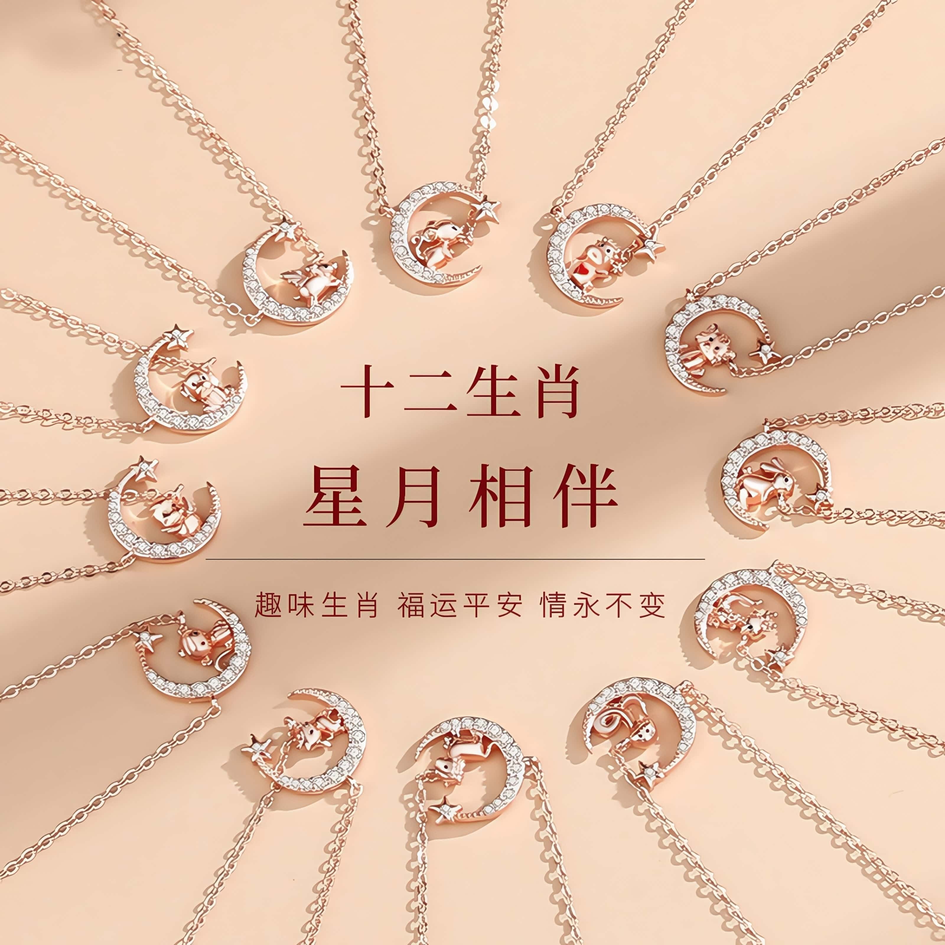 女士2025年十二生肖项链