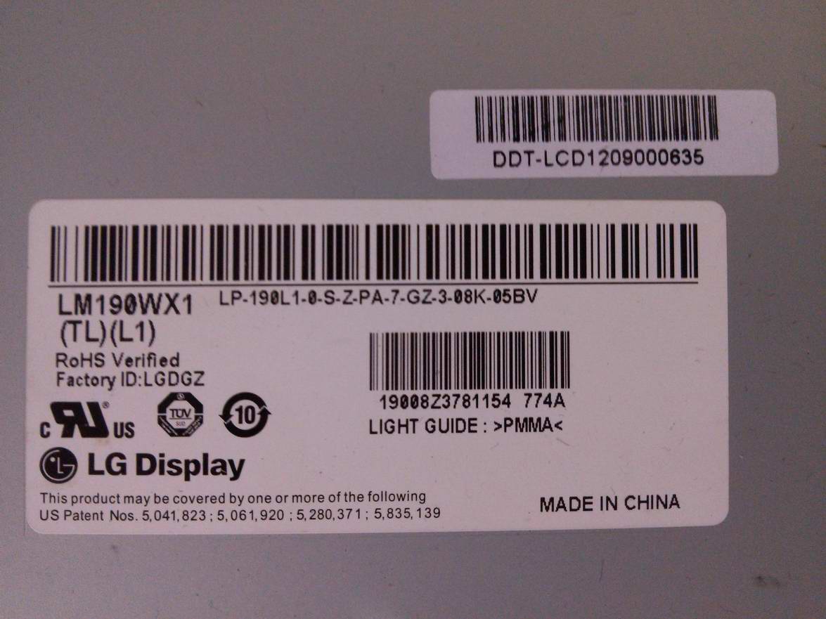 LM195WX1  WD1 LM190WX2 WX1 M190CGE-L20 M195FGE-L20 M195RTN01