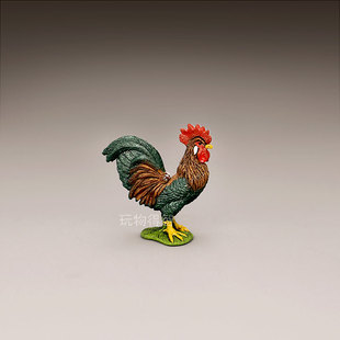 仿真动物模型思乐schleich公鸡儿童动物认知小号家禽农场摆件玩具