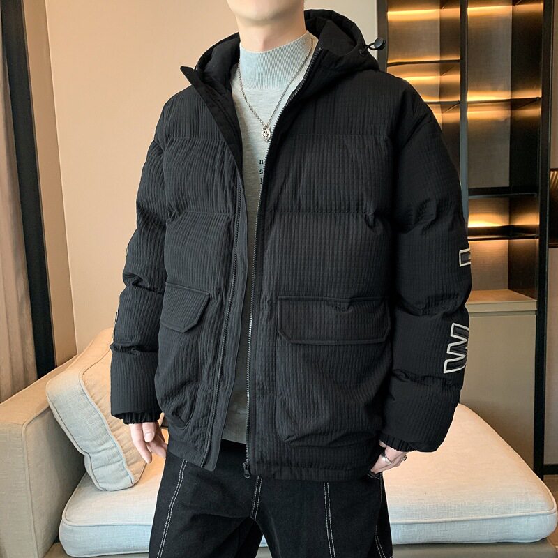 加厚款棉服男孩秋冬青少年保暖假两件棉衣初中高中学生外套面包