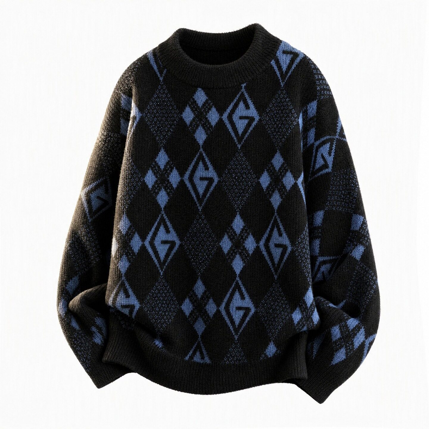 青少年毛衣男士初中学生秋冬季新款男装大童加厚保暖针织打底衫潮